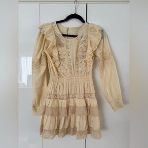 Off white Love Shack Fancy beige Santorini dress. Barely ever worn this dress